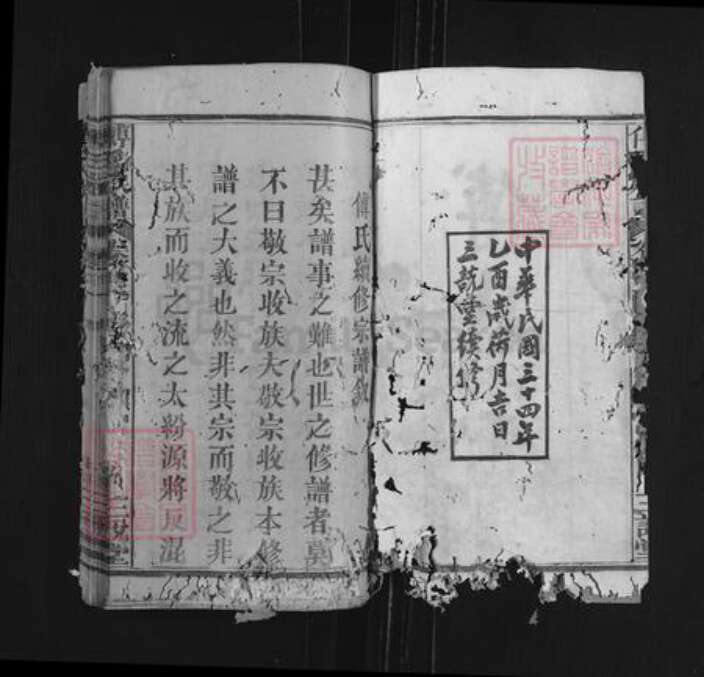 湖北省黄冈市麻城市龟山镇傅氏三说堂族谱-傅氏族谱.pdf电子版预览图2