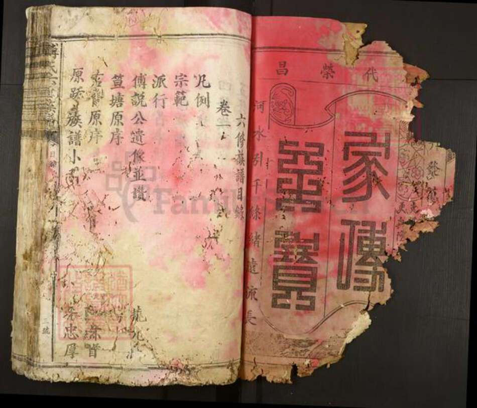 江西省赣州市信丰县古陂镇傅氏族谱-傅氏六修族谱.pdf电子版预览图1