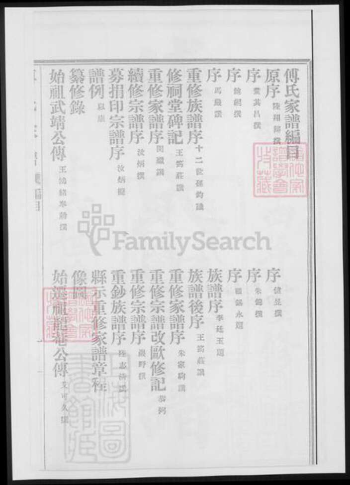 上海市傅氏族谱-傅氏家谱 [不分卷].pdf电子版预览图2