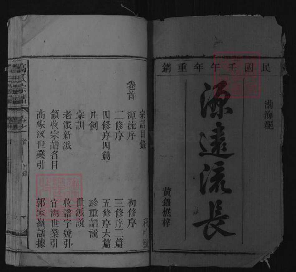 安徽省安庆市宿松县高氏族谱-高氏宗谱.pdf电子版预览图1