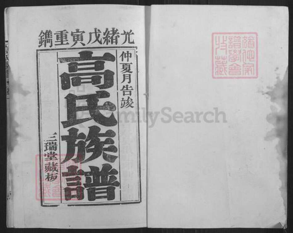 江苏省徐州市丰县高氏三瑞堂族谱-古丰高氏族谱.pdf电子版预览图1