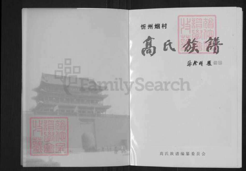 山西省忻州市忻府区兰村乡高氏族谱-高氏族谱.pdf电子版预览图1