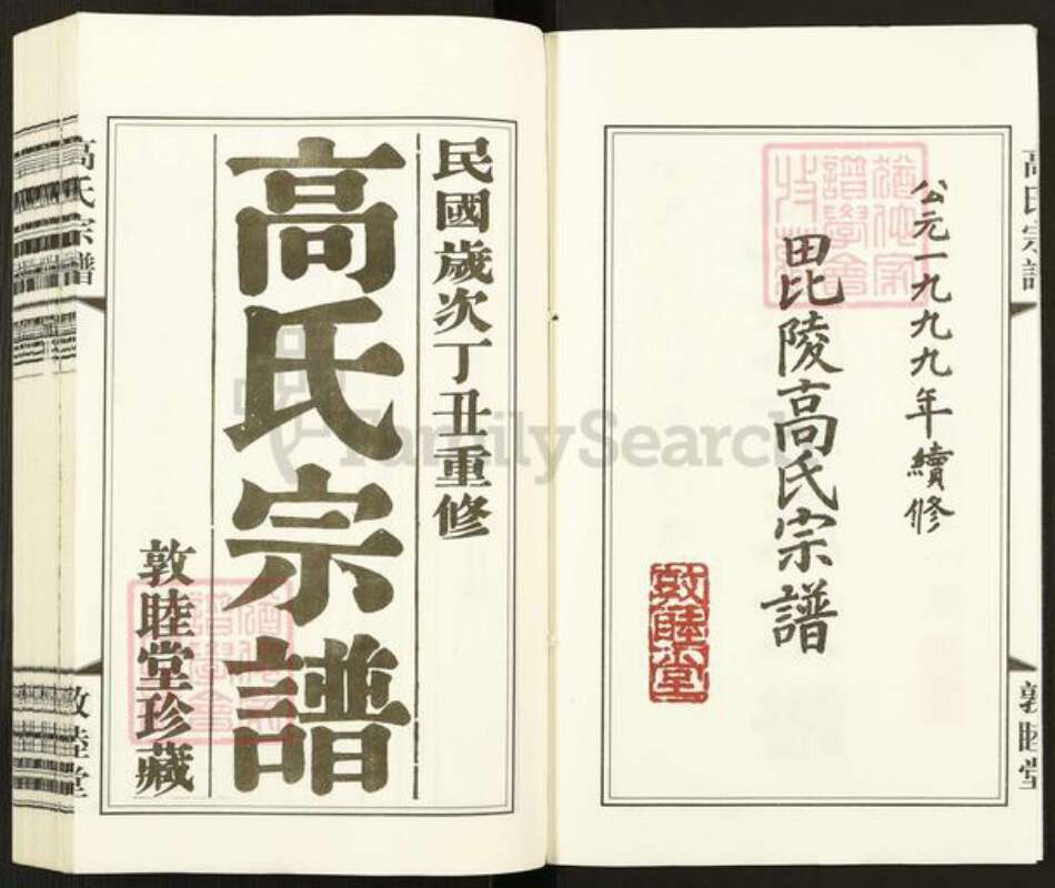江苏省常州市武进县牛塘镇高氏敦睦堂族谱-毗陵高氏宗谱.pdf电子版预览图2