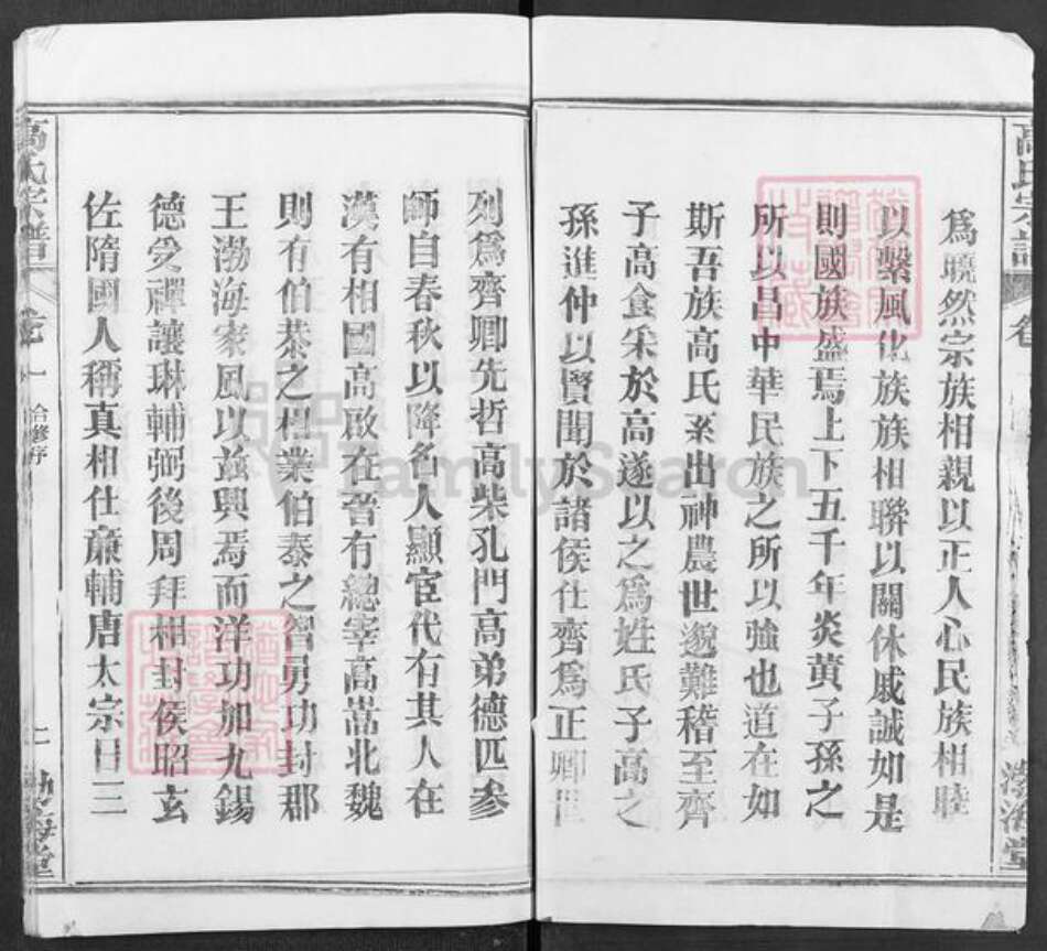 湖北省武汉市新洲区高氏渤海堂族谱-高氏宗谱.pdf电子版预览图2