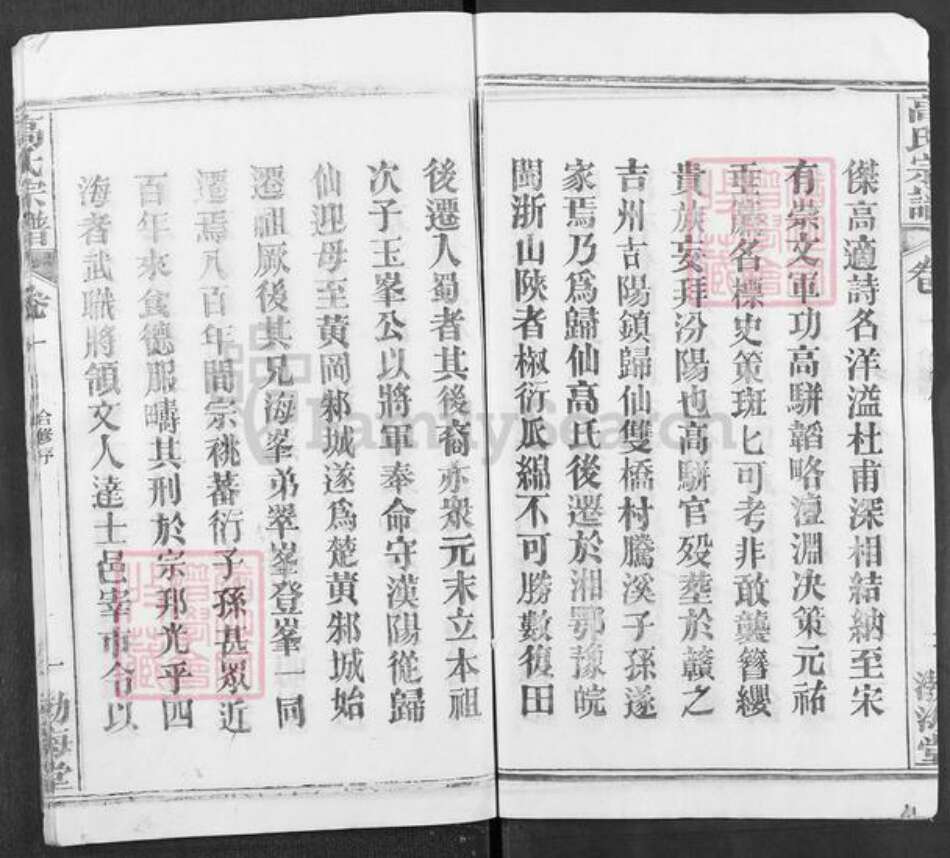 湖北省武汉市新洲区高氏渤海堂族谱-高氏宗谱.pdf电子版预览图3