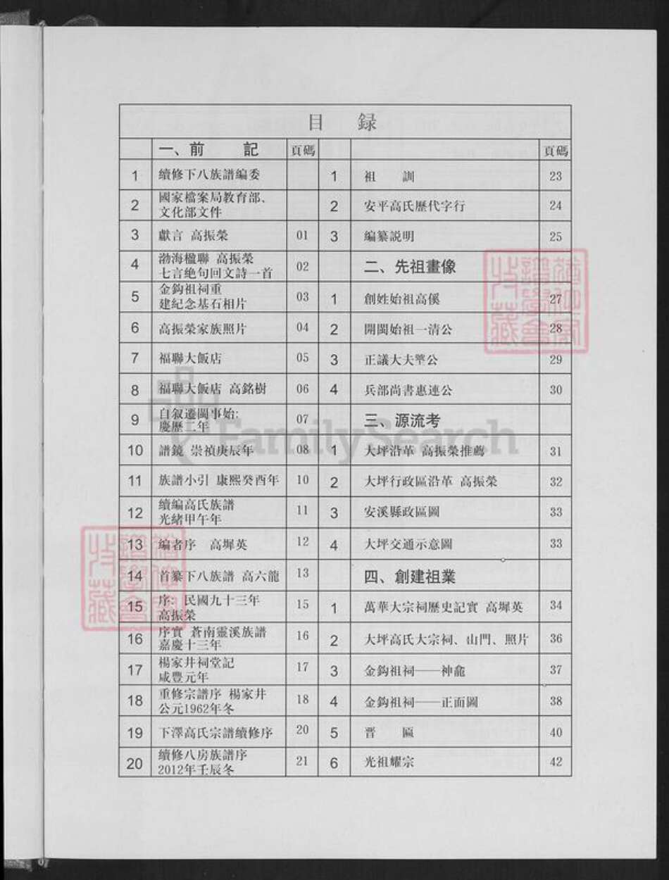 福建省泉州市安溪县高氏族谱-渤海大平高氏下派八房族谱.pdf电子版预览图2