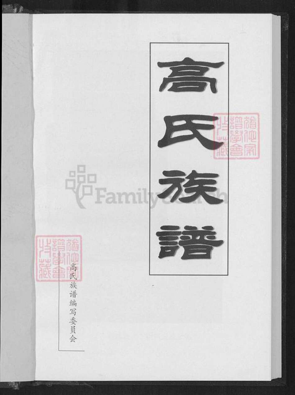 云南省楚雄彝族自治州姚安县高氏族谱-高氏族谱.pdf电子版预览图1