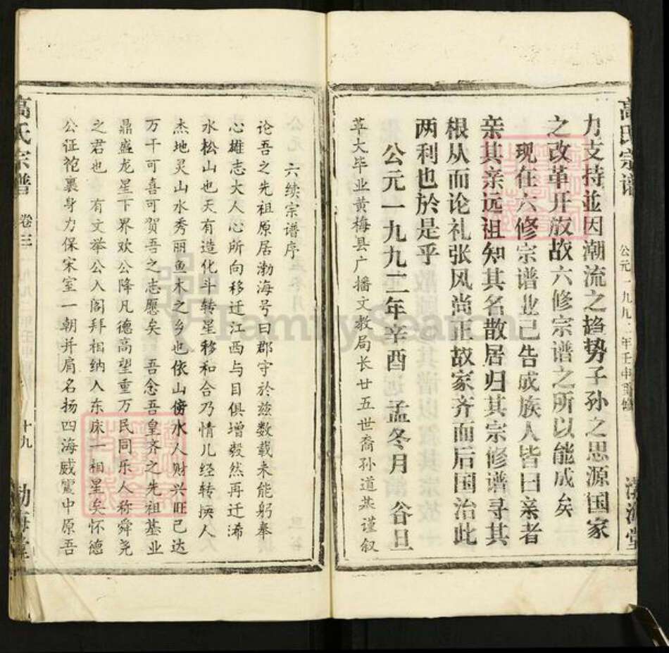 湖北省武汉市新洲区高氏渤海堂族谱-高氏宗谱.pdf电子版预览图3