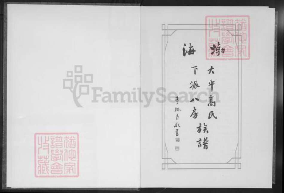 福建省泉州市安溪县大坪乡高氏族谱-渤海大平高氏下派八房族谱.pdf电子版预览图2