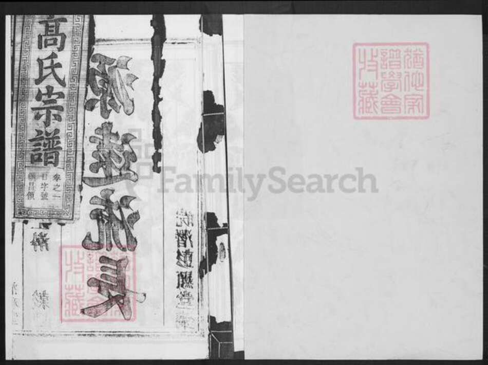 安徽省六安市高氏清和堂族谱-高氏宗谱.pdf电子版预览图1