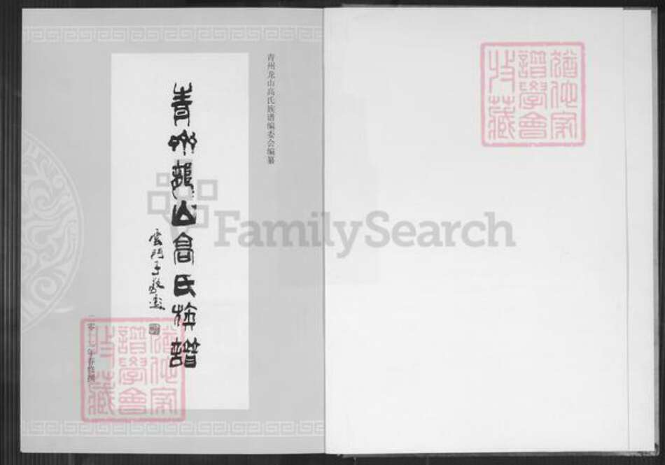 山东省潍坊市青州市高氏族谱-青州龙山高氏族谱.中华高氏大通谱青州支谱.pdf电子版预览图1