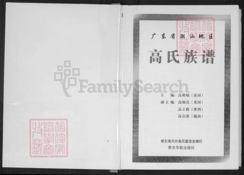 广东省汕头市潮阳区高氏族谱-高氏族谱.pdf电子版预览图1