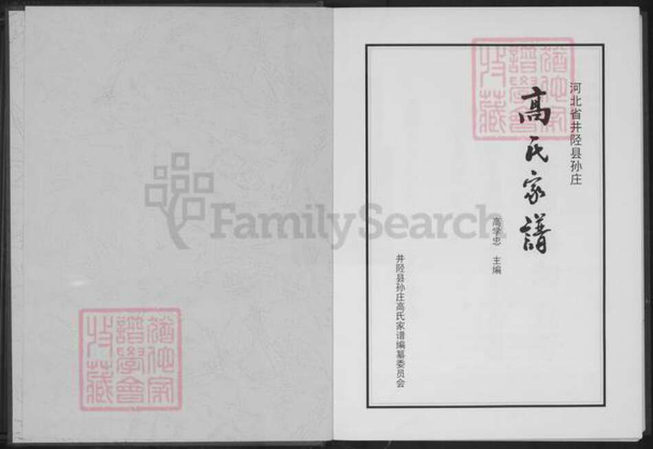河北省石家庄市井陉县孙庄乡高氏族谱-高氏家谱.pdf电子版预览图2