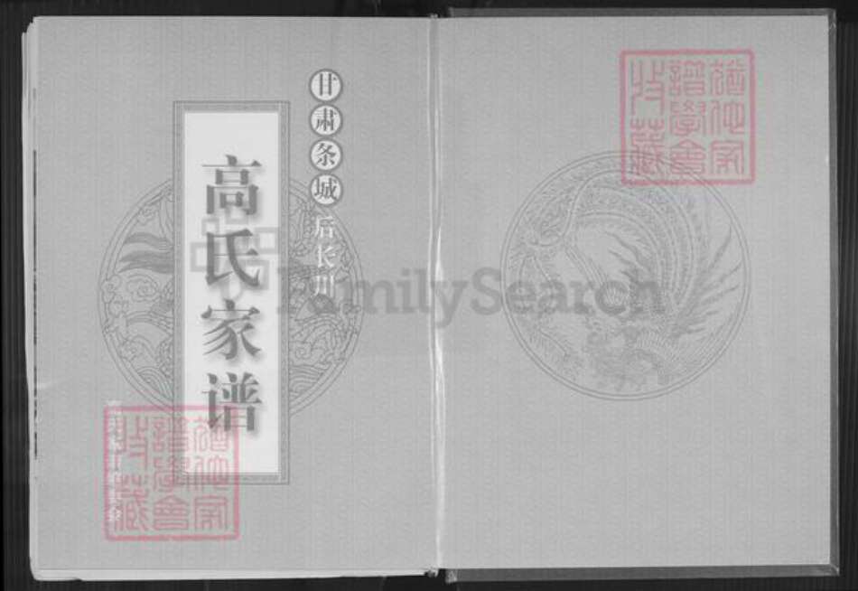 甘肃省白银高氏族谱-甘肃条城后长川高氏家谱.pdf电子版预览图1