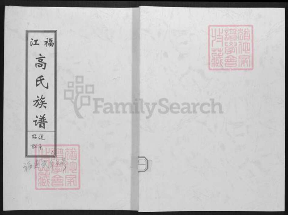 福建省龙岩市上杭县蓝溪镇高氏渤海堂族谱-江福高氏族谱.pdf电子版缩略图