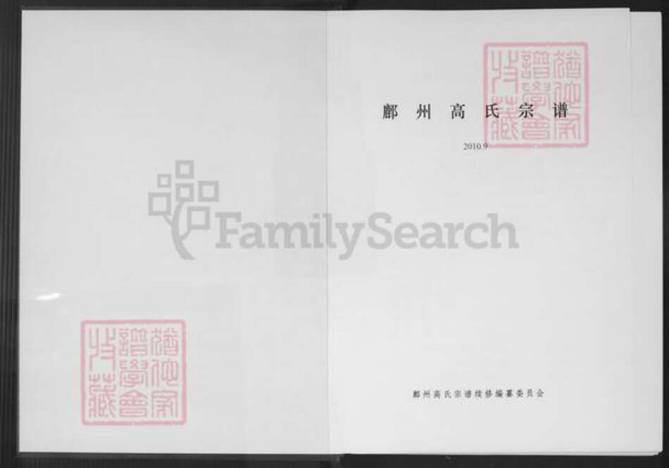 陕西省延安市鄜县高氏族谱-鄜州高氏宗谱.pdf电子版预览图1