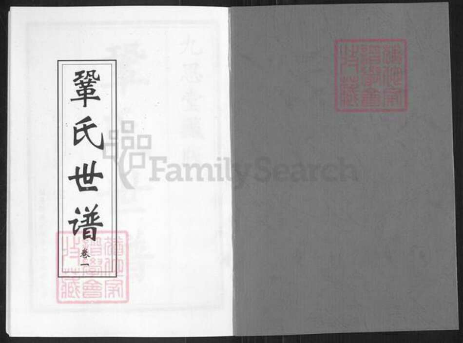 山东省淄博市桓台县起凤镇巩氏九思堂族谱-巩氏世谱.pdf电子版预览图1