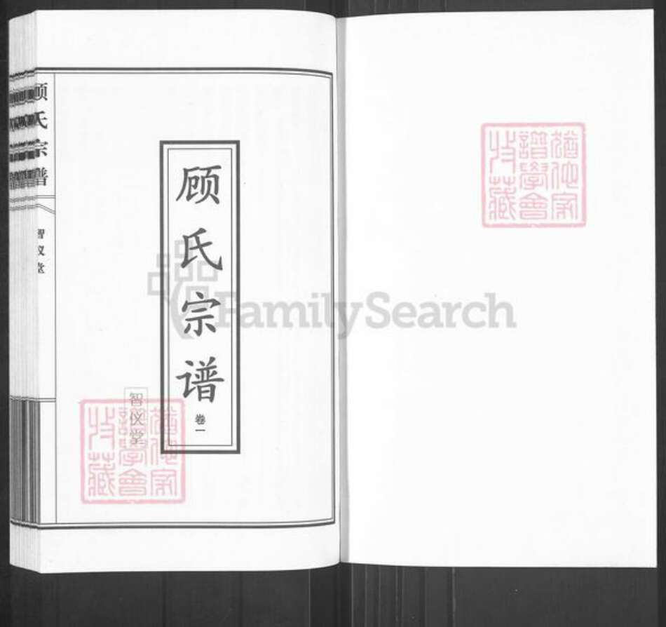 江苏省泰州市泰兴市黄桥镇顾氏智仪堂族谱-顾氏宗谱.pdf电子版预览图1