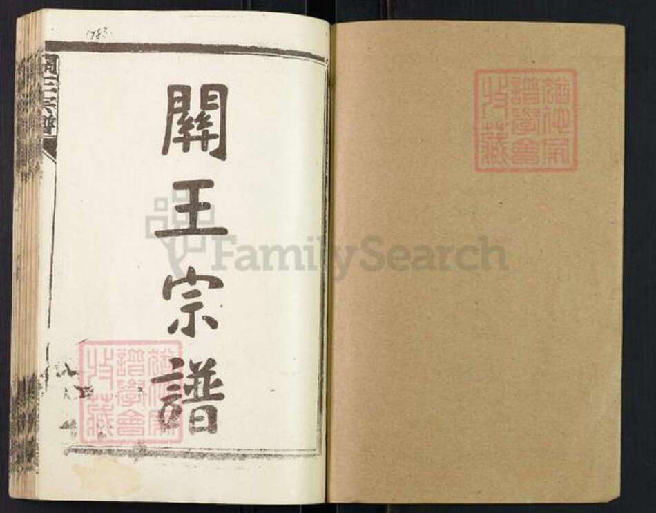湖北省孝感市汉川市南河乡关王氏寿槐堂族谱-关王宗谱.pdf电子版预览图1