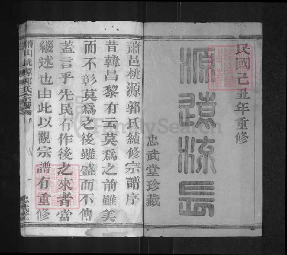 浙江省杭州市萧山区萧山郭氏忠武堂族谱-萧邑桃源郭氏宗谱.pdf电子版预览图1