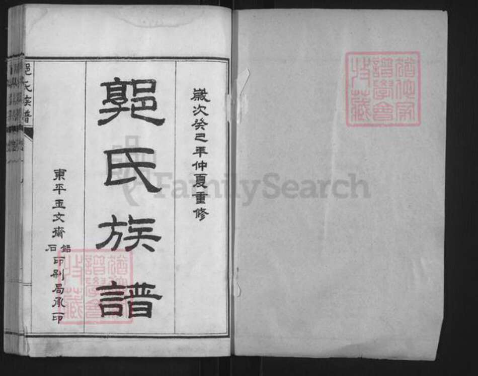 山东省泰安市肥城市桃园镇郭氏族谱-肥城县郭氏族谱.pdf电子版预览图1