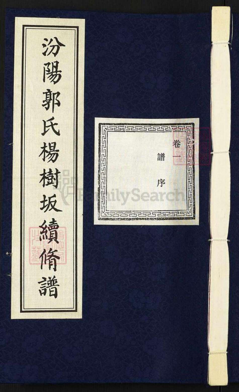 浙江省绍兴诸暨市暨阳街道郭氏忠武堂族谱-汾阳郭氏杨树坂宗谱.pdf电子版缩略图