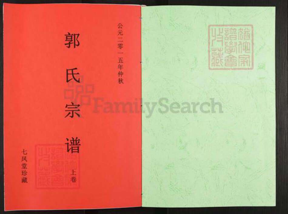 江苏省泰州市泰兴市黄桥镇郭氏七凤堂族谱-郭氏宗谱.pdf电子版预览图1