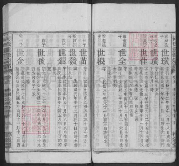 安徽省安庆市怀宁县何氏惇叙堂族谱-何氏重修宗谱.pdf电子版预览图5