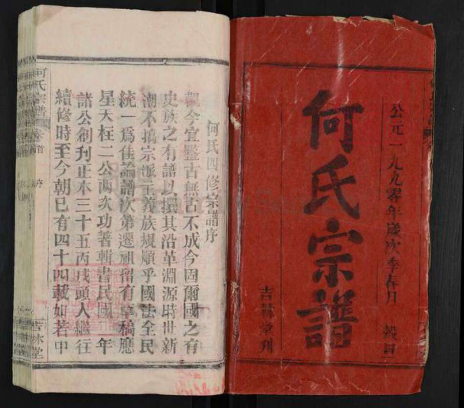 湖北省武汉市新洲区何氏吉林堂族谱-何氏宗谱.pdf电子版预览图1