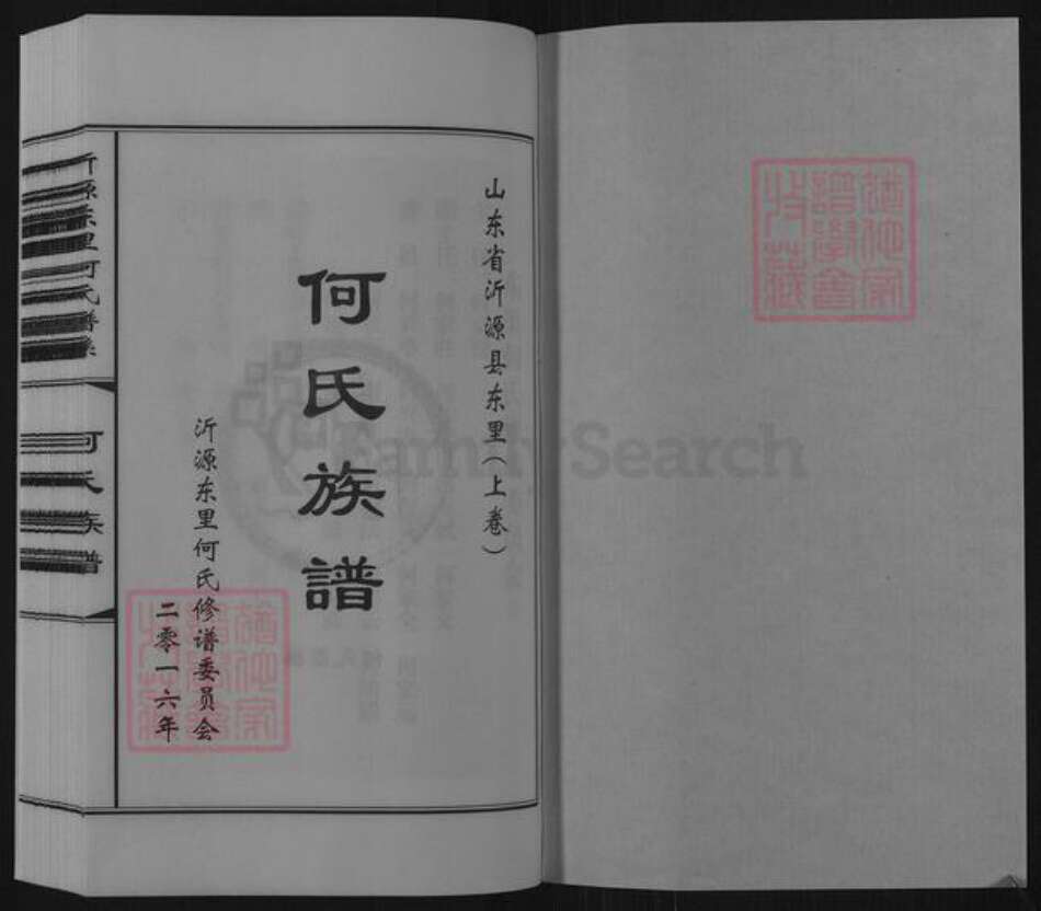 山东省淄博市沂源县东里镇何氏族谱-山东省沂源县东里何氏族谱.pdf电子版预览图1