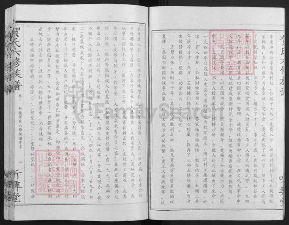 湖南省株洲市攸县新市镇贺氏听彝堂族谱-竹陇贺氏六修族谱.pdf电子版预览图2