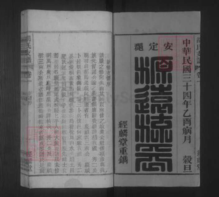 安徽省安庆市桐城市胡氏族谱-胡氏支谱 [10卷,末1卷].pdf电子版预览图1