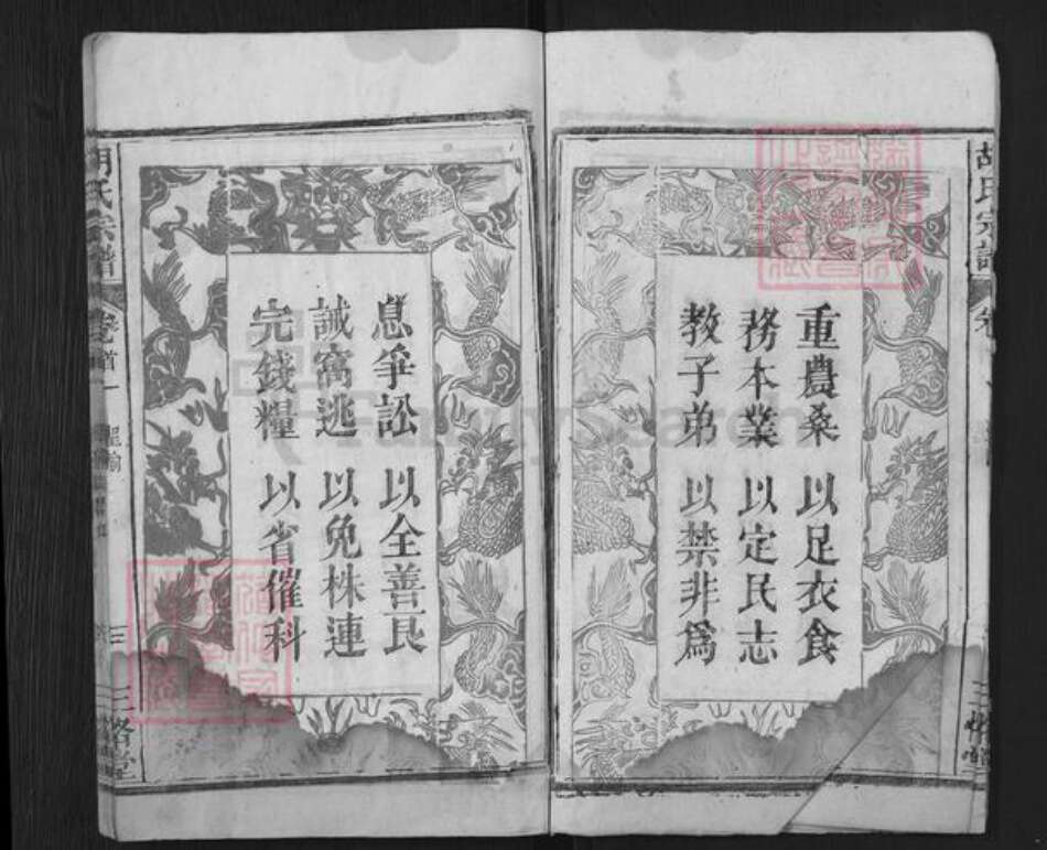 湖北省黄冈市罗田县胡氏三恪堂族谱-胡氏宗谱.pdf电子版预览图3