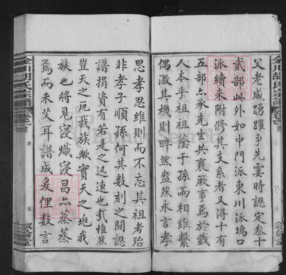 安徽省黄山市歙县金川乡胡氏叙伦堂族谱-金川胡氏宗谱.pdf电子版预览图5