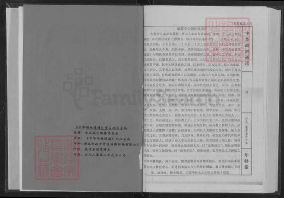 湖北省黄石市大冶市陈贵镇胡氏华林堂族谱-中华胡氏通谱.湖北黄石分谱.pdf电子版预览图2