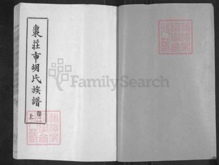 山东省枣庄市薛城区胡氏安定堂族谱-兰陵(今枣庄市)胡氏族谱.pdf电子版预览图1