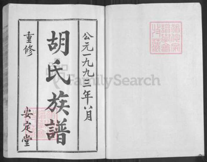 山东省枣庄市薛城区胡氏安定堂族谱-兰陵(今枣庄市)胡氏族谱.pdf电子版预览图2