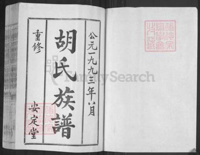 山东省枣庄市薛城区胡氏安定堂族谱-兰陵(今枣庄市)胡氏族谱.pdf电子版预览图3