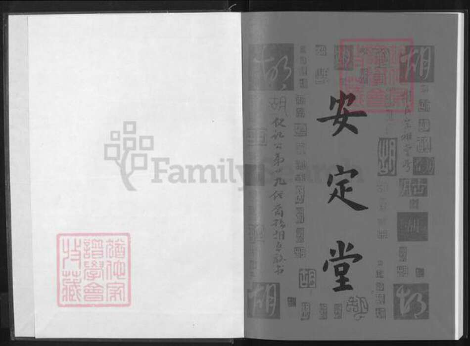 湖北省咸宁市通城县胡氏安定堂族谱-胡氏宗谱.pdf电子版预览图1