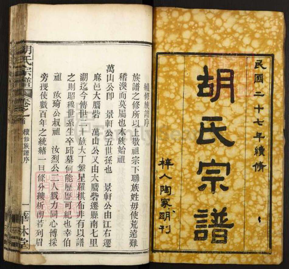 湖北省黄冈市麻城市胡氏华林堂族谱-胡氏宗谱.pdf电子版预览图1