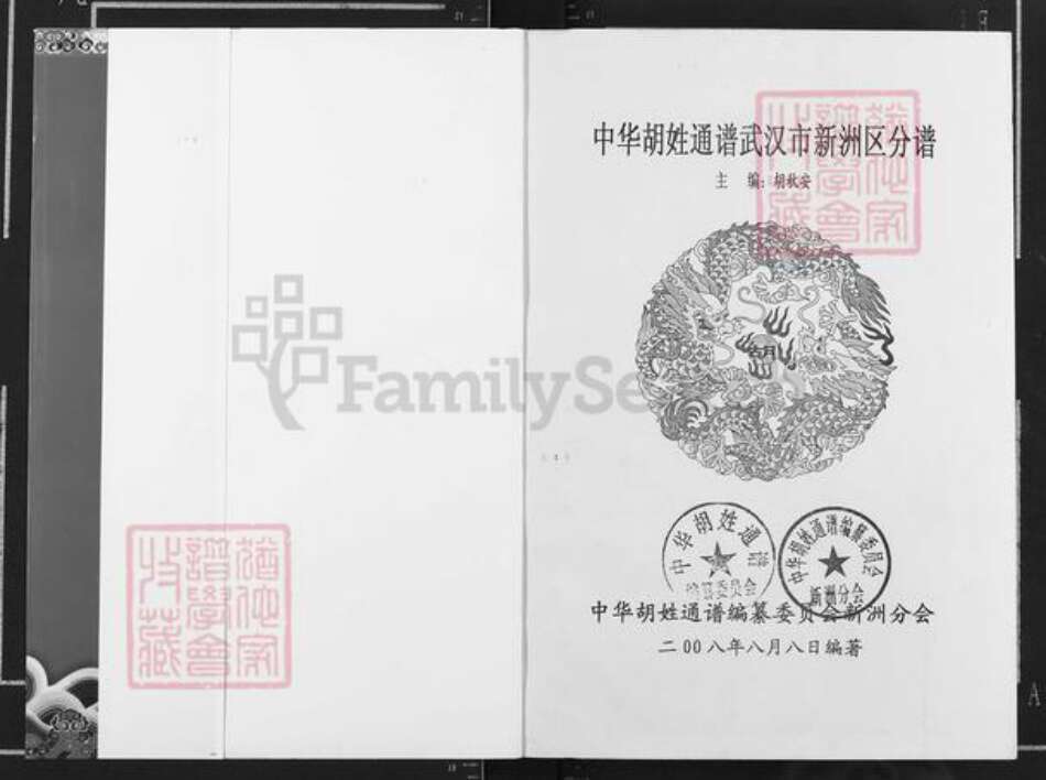 湖北省武汉市新洲区胡氏安定堂族谱-中华胡氏通谱.武汉市新洲区分谱.pdf电子版预览图1