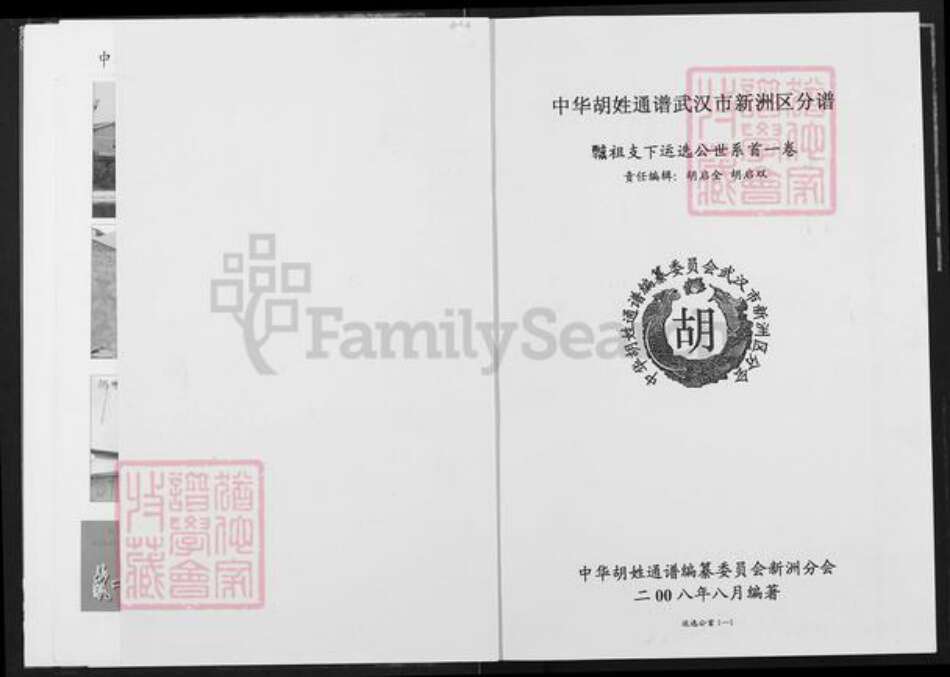 湖北省武汉市新洲区胡氏安定堂族谱-中华胡姓通谱.武汉市新洲区分谱.pdf电子版预览图5