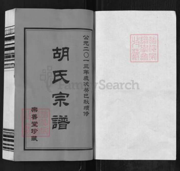 江苏省常州市武进县胡氏乐善堂族谱-胡氏宗谱.pdf电子版预览图1