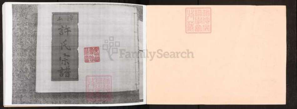 广东省广州市番禺区化龙镇许氏族谱-潭山许氏宗谱.pdf电子版预览图1