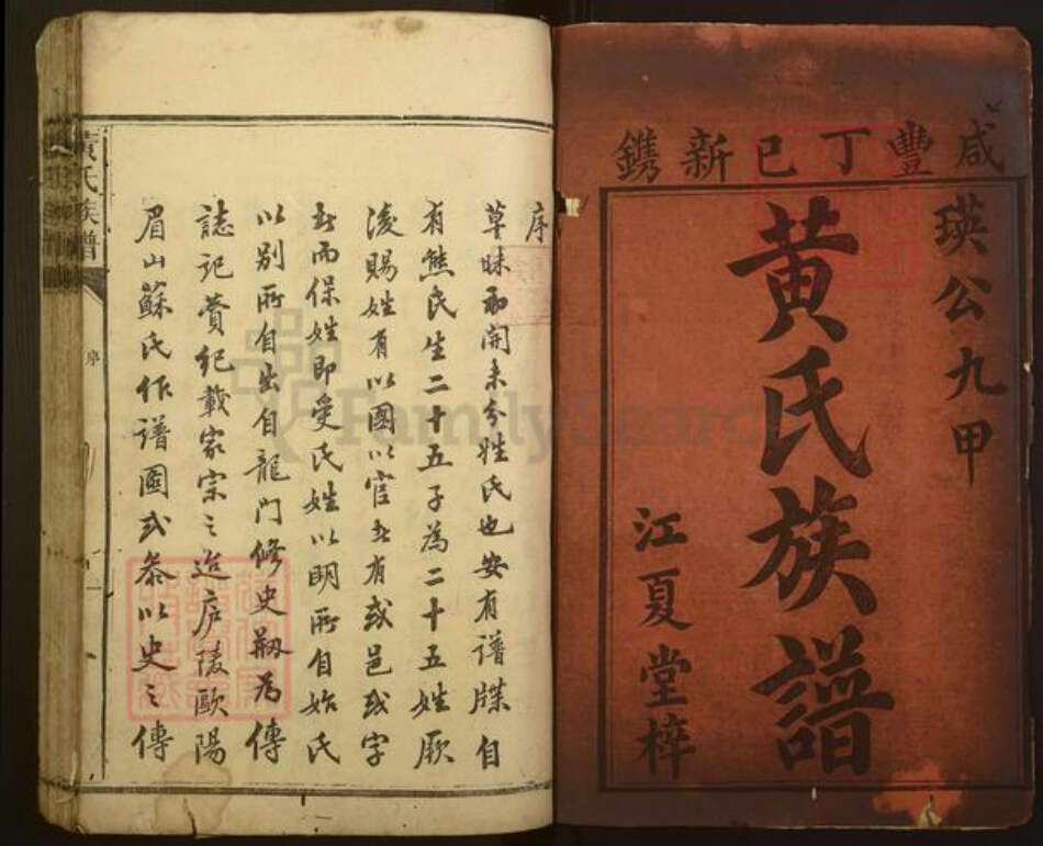 湖南省长沙市黄氏江夏堂族谱-黄氏族谱.pdf电子版预览图1