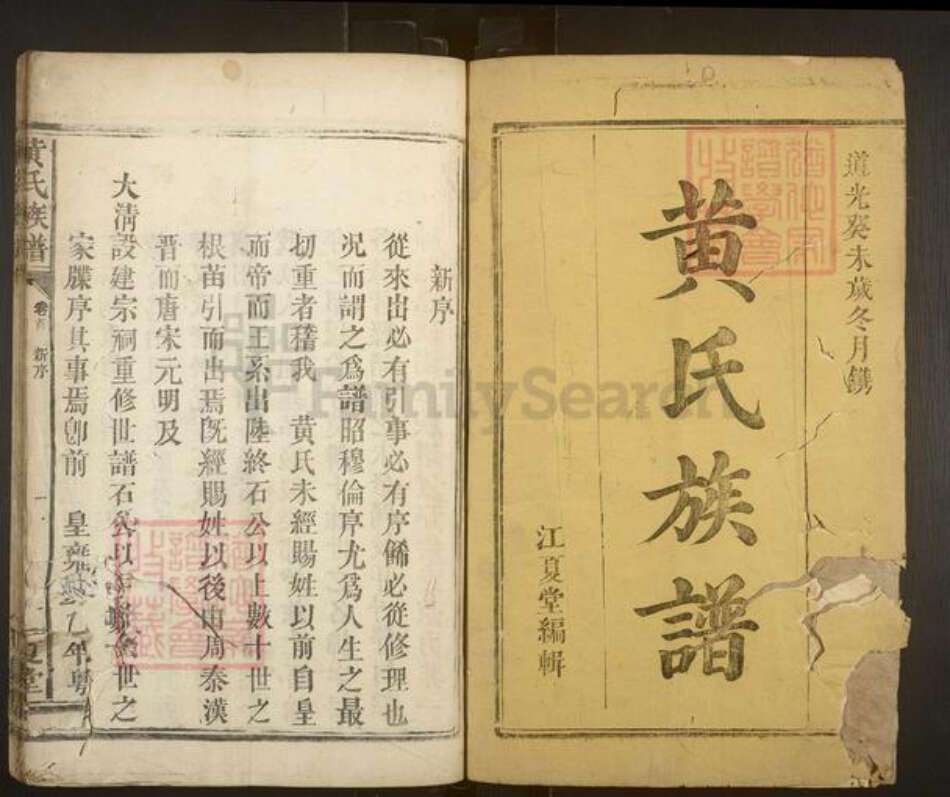 湖南省长沙市浏阳市浏阳黄氏族谱-黄氏族谱.pdf电子版预览图1