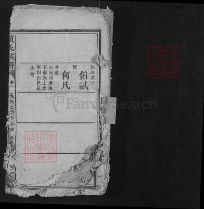 湖南省黄氏族谱-黄氏族谱[不分卷].pdf电子版预览图1