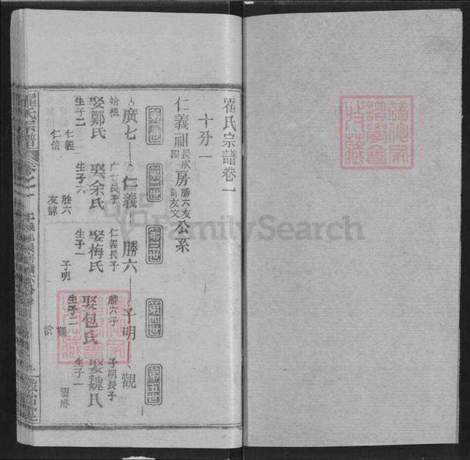 湖北省武汉市新洲区凤凰镇霍氏榖贻堂族谱-霍氏宗谱.pdf电子版预览图1