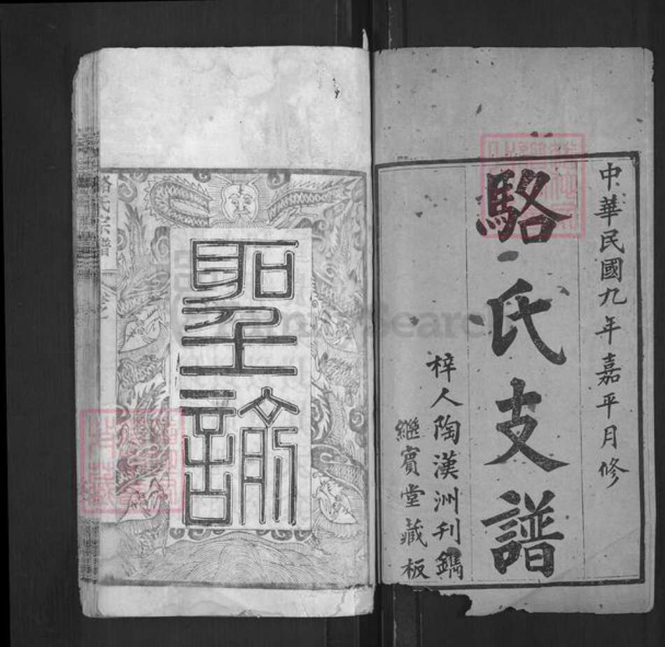 湖北省武汉市新洲区骆氏继宾堂族谱-骆氏支谱.pdf电子版预览图1