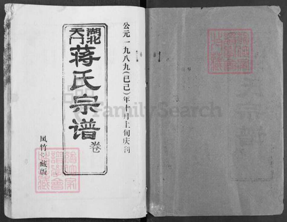 湖北省天门市干驿镇蒋氏凤竹堂族谱-湖北天门蒋氏宗谱.pdf电子版预览图1